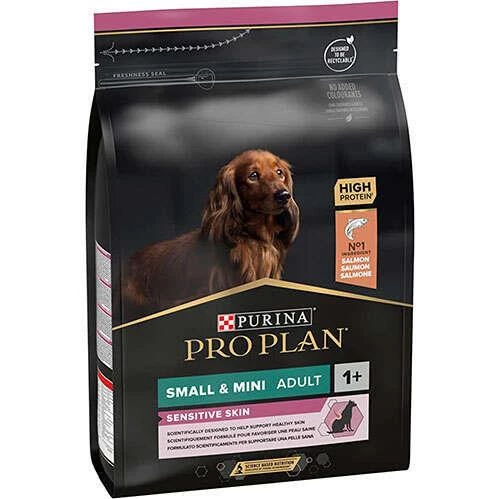 Pro Plan Sensitive Skin Somonlu Küçük Irk Yetişkin Köpek Maması 7 kg ürün görseli 1