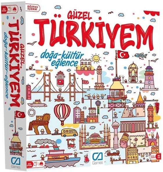 CA 5160 GÜZEL TÜRKİYEM KUTU OYUNU DOĞA KÜLTÜR EĞLENCE