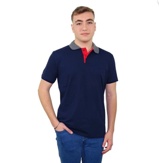 LACİVERT XL POLO YAKA TİŞÖRT