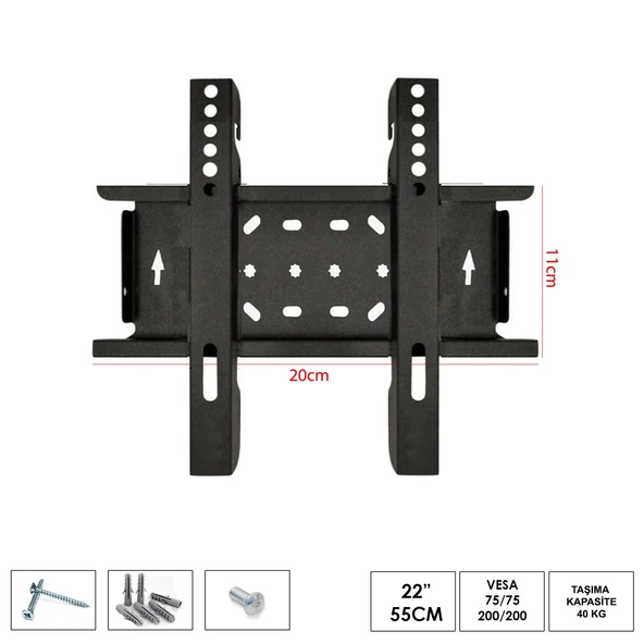 Ufix 2011 Lcd Askı Aparatı Sabit 22 İnç 55cm - Resim 2