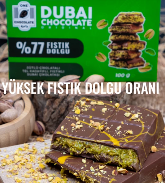 Orijinal Dubai Çikolatası 80g - 4