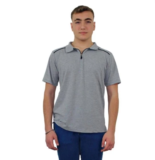 LAKOST TİŞÖRT GRİ XL FERMUARLI