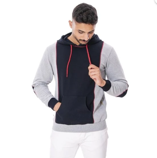 KAPÜŞONLU SWEAT İKİ İPLİK GRİ SMALL