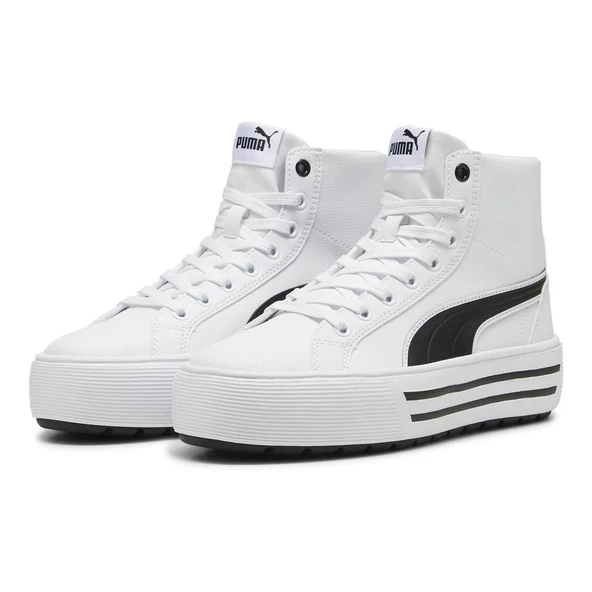 Puma Kaia 2.0 Mid SL Beyaz Kadın Sneaker Spor Ayakkabı - 398806 01 - 3