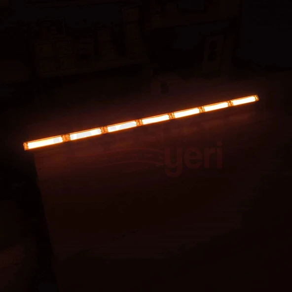 Off Road/İş Makinası/Çekici/Traktör 8p Cob Bar Led Turuncu Cakar Modlu-116cm-Videolu Anlatım