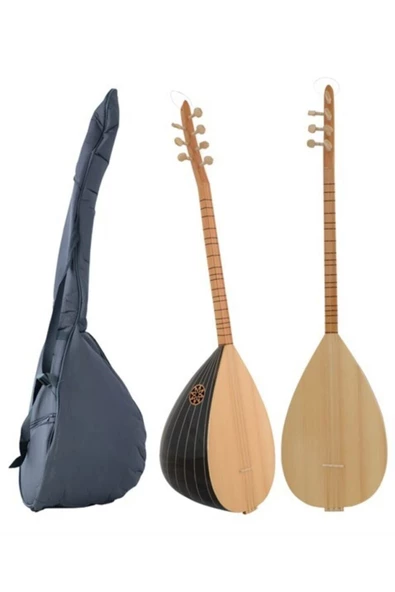 Uzun Sap Dut Filetolu Orta Kalite Bağlama Saz Set - 3