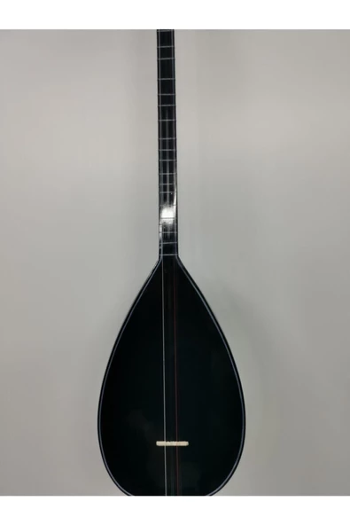 Kısa Sap Siyah Bağlama Saz Full Set Orta Kalite - 3