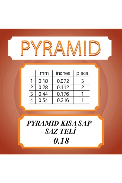 Mt-pyramıd Kısa Sap Bağlama Saz Teli - 2