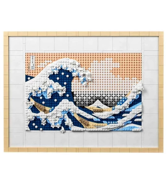 LEGO Art Hokusai Büyük Dalga 31208 - Sanatseverler ve Yetişkinler için Japon Tablo Yapım Seti (1810 Parça)