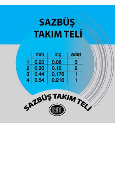Mt-sazbüş Takım Bağlama Saz Teli - 2