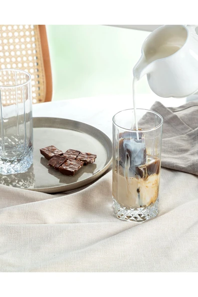 Madame Coco Pamella 4'lü Meşrubat Bardağı Seti - 440 ml - Resim 3