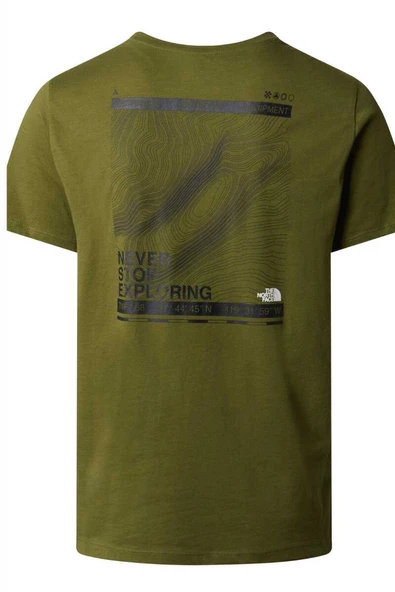 M FOUNDATION MOUNTAIN LINES GRAPHIC TEE - Resim 5