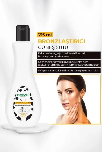 BEBAK GÜNEŞ KORUYUCU KREM & BRONZING SUN MİLK SÜT ÖZLÜ 215ML