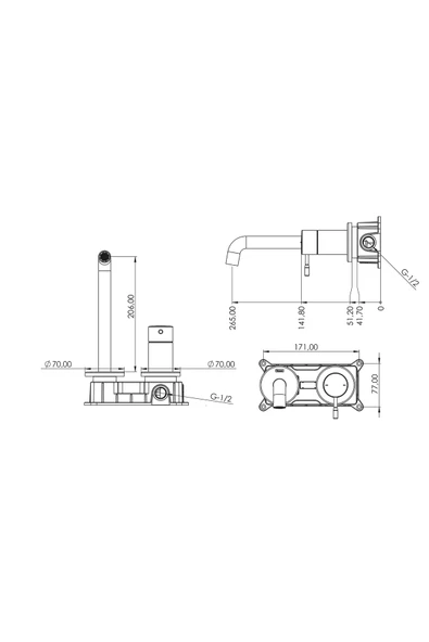 Teska Atlas Lavabo Bataryası-Krom - 3