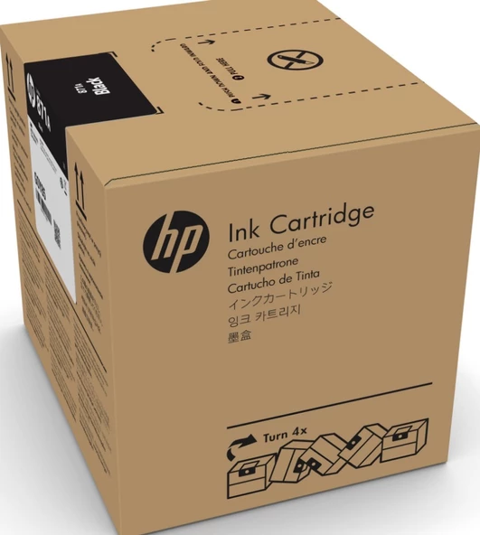 HP 871C Black 3 Litrelik Siyah Orijnal Latex Mürekkep Kartuşu (G0Y82C) - 1