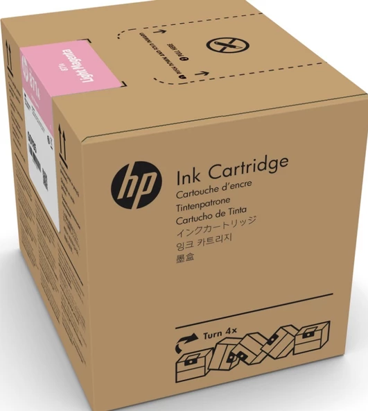 HP 871C Light Magenta 3 Litrelik Açık Kırmızı Orijnal Latex Mürekkep Kartuşu (G0Y84C) ürün görseli