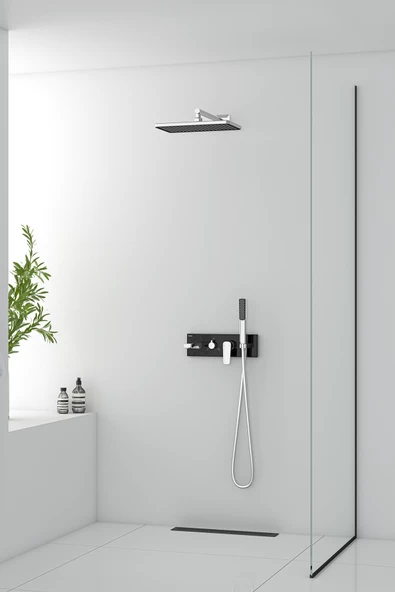 Teska Life Üç Yönlü Duş Seti-Beyaz Camlı - 2