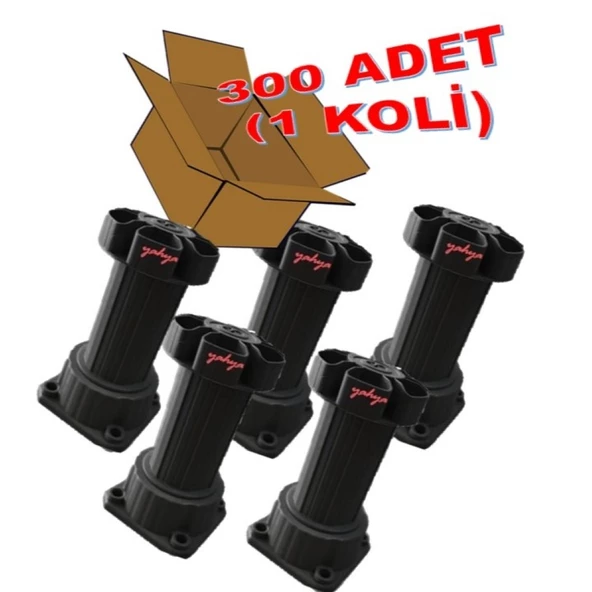 Ayarlanabilir Baza Ayağı 10-15 cm - Tezgah ve Mobilya Ayağı 300 Adet - 4