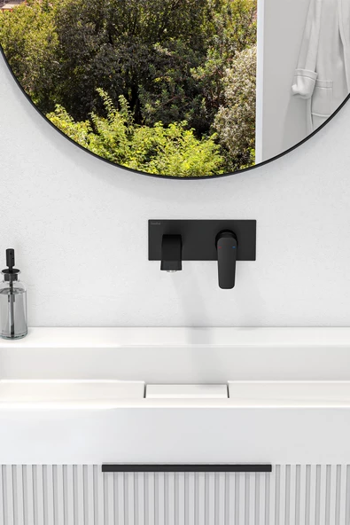 Teska Quasar Pro Lavabo Bataryası-Full Siyah - 2
