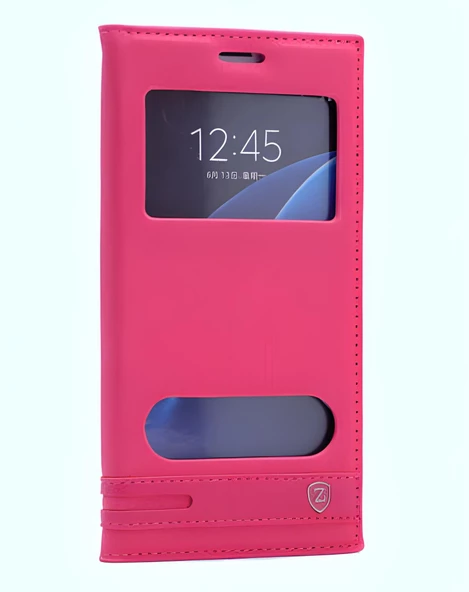 Galaxy J1 2016 Kılıf Pencereli Elite Kapaklı Kılıf - Resim 6