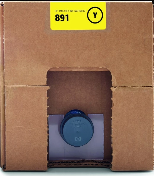 HP 3M 891 Y 10 Litrelik Yellow Latex Mürekkep Kartuşu (G0Y74A) ürün görseli