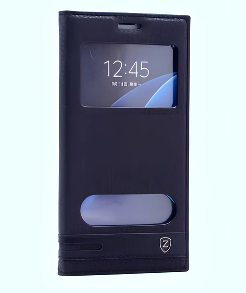 Galaxy J1 2016 Kılıf Pencereli Elite Kapaklı Kılıf - Resim 2