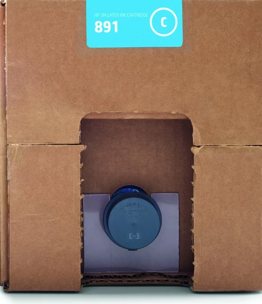 HP 3M 891 C 10 Litrelik Cyan Latex Mürekkep Kartuşu (G0Y72A) ürün görseli