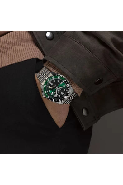 Seiko 5 Sports GMT SSK035K Erkek Kol Saati SSK035K1 - Resim 4