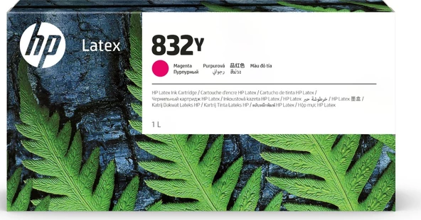 HP 832Y 1 litrelik Magenta Latex Orijinal Mürekkep Kartuşu (4UV07A) ürün görseli