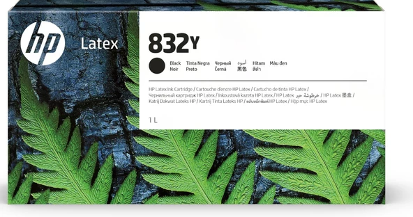 HP 832Y 1 litrelik Black Latex Orijinal Mürekkep Kartuşu (4UV05A) - 1