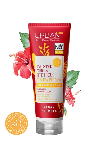 Urban Care Hibiscus & shea Butter Kıvırcık Dalgalı Saçlara Bakım Şampuan 250 ml