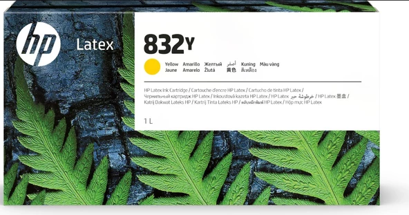 HP 832Y 1 litrelik Yellow Latex Orijinal Mürekkep Kartuşu (4UV08A) - 1