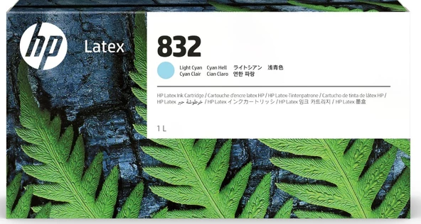 HP 832 1 litrelik Light Cyan Latex Orijinal Mürekkep Kartuşu (4UV79A) ürün görseli
