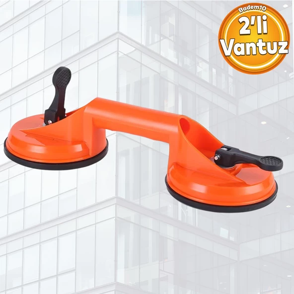 Vantuz Cam Vantuzu Vakumlu Cam Fayans Ahşap Tutucu Taşıma Araba Kaporta Göcük Çektirme 2'li Plastik ürün görseli