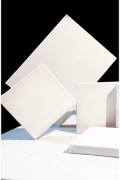 20x20cm 5'li Kare Set Arkadan Zımbalı Yüksek Kaliteli Astarlı Hazır Tuval Boş Kanvas Tablo - Resim 3