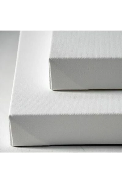 20x20cm 5'li Kare Set Arkadan Zımbalı Yüksek Kaliteli Astarlı Hazır Tuval Boş Kanvas Tablo - Resim 6
