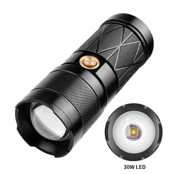 201 Model Powerbank Özellikli Zoomlu Led El Feneri - 2