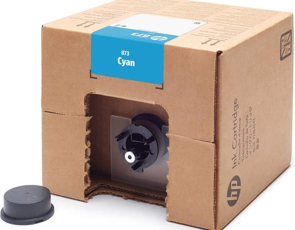 HP 873Y 3 litrelik Cyan Latex Orijinal Mürekkep Kartuşu (4UV39A) ürün görseli