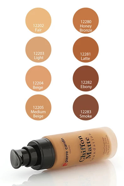 Pierre Cardin Chiffon Touch Mat Görünüm Veren Fondöten - Light - 11