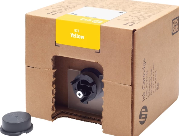 HP 873Y 3 litrelik Yellow Latex Orijinal Mürekkep Kartuşu (4UV41A) ürün görseli
