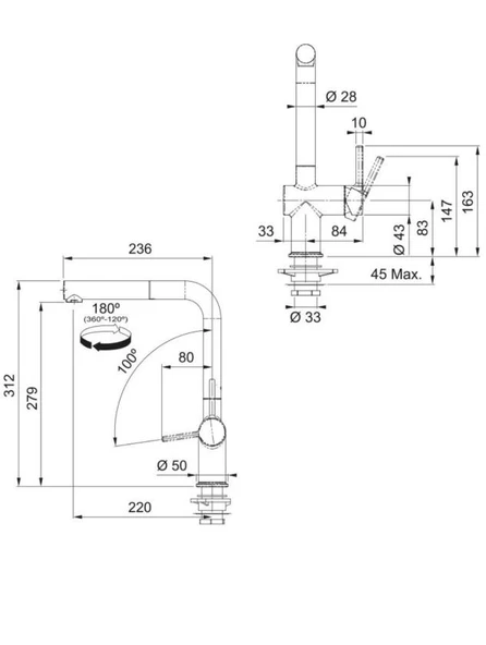 MRG 110-72 Eviye, Active Plus Spiralli Armatür, Sıvı Sabunluk Oyster Üçlü Set - 4