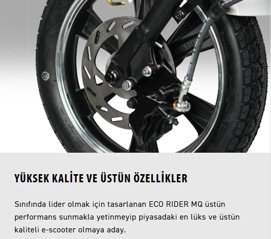 Kuba Ecorıder Mq Pro Elektrikli Moped Beyaz - 4