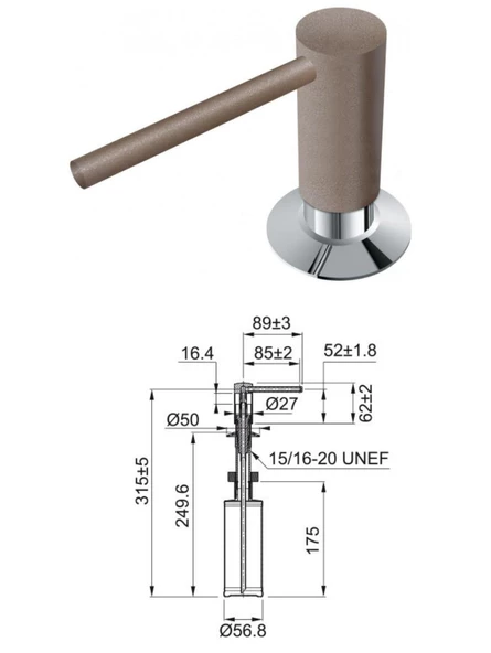 MRG 110-72 Eviye, Active Plus Spiralli Armatür, Sıvı Sabunluk Oyster Üçlü Set - 5