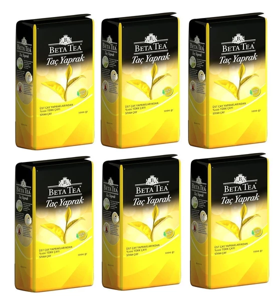 Beta Tea Taç Yaprak Siyah Çay 6x1 Kg