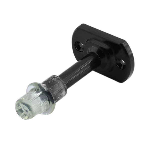 Parlak Siyah Plastik Kapı Pencere  Tampon 8 CM Vidalı Duvar Koruyucu Silikon Stoper 10 Adet - Resim 4