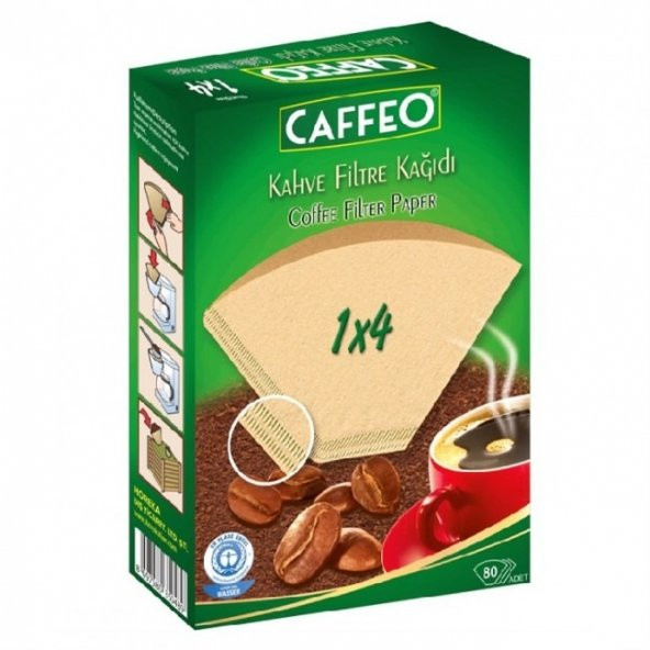 Caffeo 1x4 Filtre Kahve Kağıdı (80 adet)