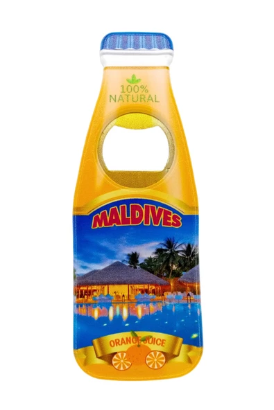 Maldivler Temalı Magnet Şişe Açacak - Resim 3