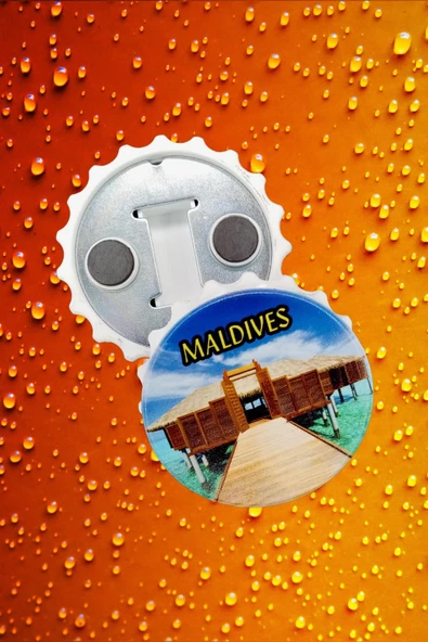 Maldivler Temalı Magnet Kapak Açacak - Resim 5