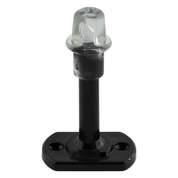 Parlak Siyah Plastik Kapı Pencere  Tampon 8 CM Vidalı Duvar Koruyucu Silikon Stoper 10 Adet - Resim 5