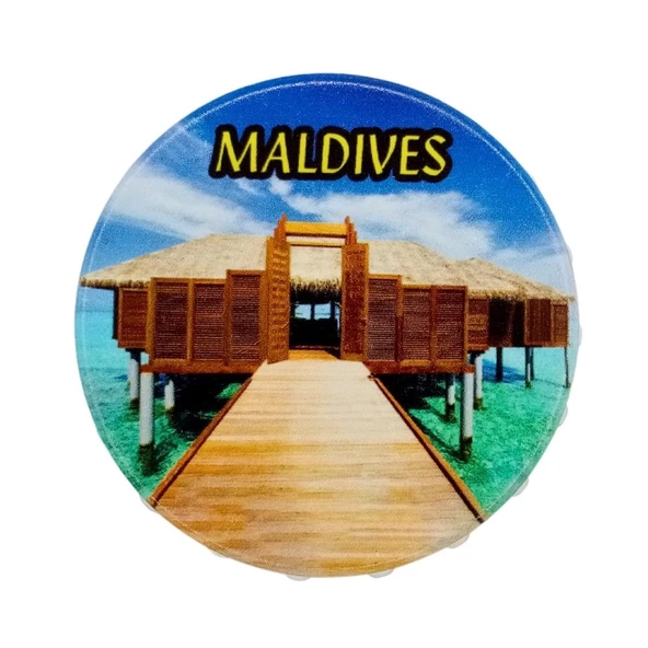 Maldivler Temalı Magnet Kapak Açacak ürün görseli
